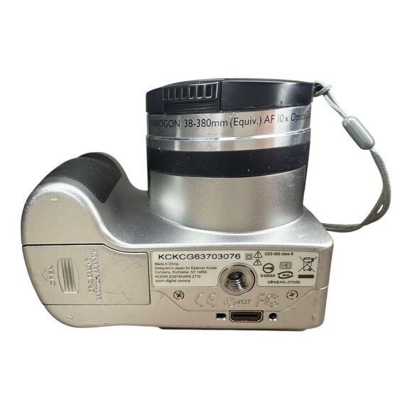 Kodak EasyShare Digital Camera Z710 Silver 7.1 MP 10X Zoom with Bag TESTED - Picture 7 of 8